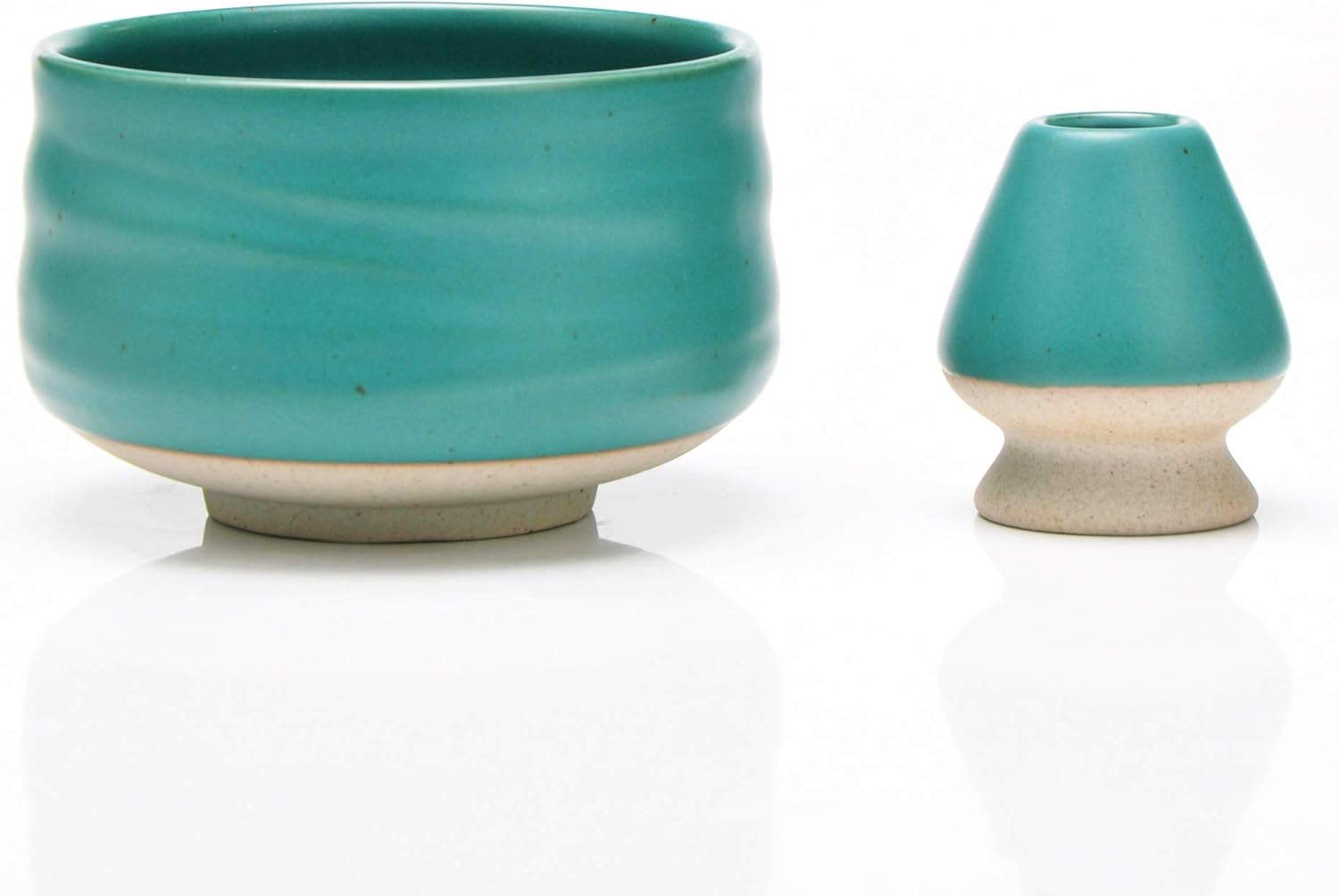 Japanese Matcha Bowl & Matcha Whisk Holder (Chasen), Matcha Chasen Holder TEANAGOO MB3, 18OZ