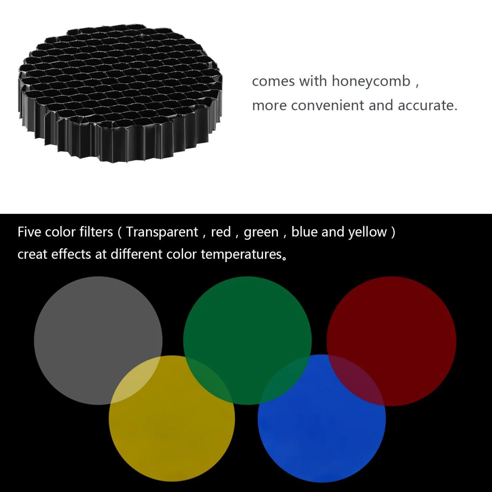 Ensemble de snoot conique améliore le contrôle de la lumière pour les photographes créatifs et les amateurs en aluminium pour montage Bowens Outil de photographie commerciale