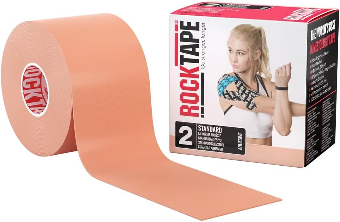 RockTape Standard Regular Athletic Tape, Beige
