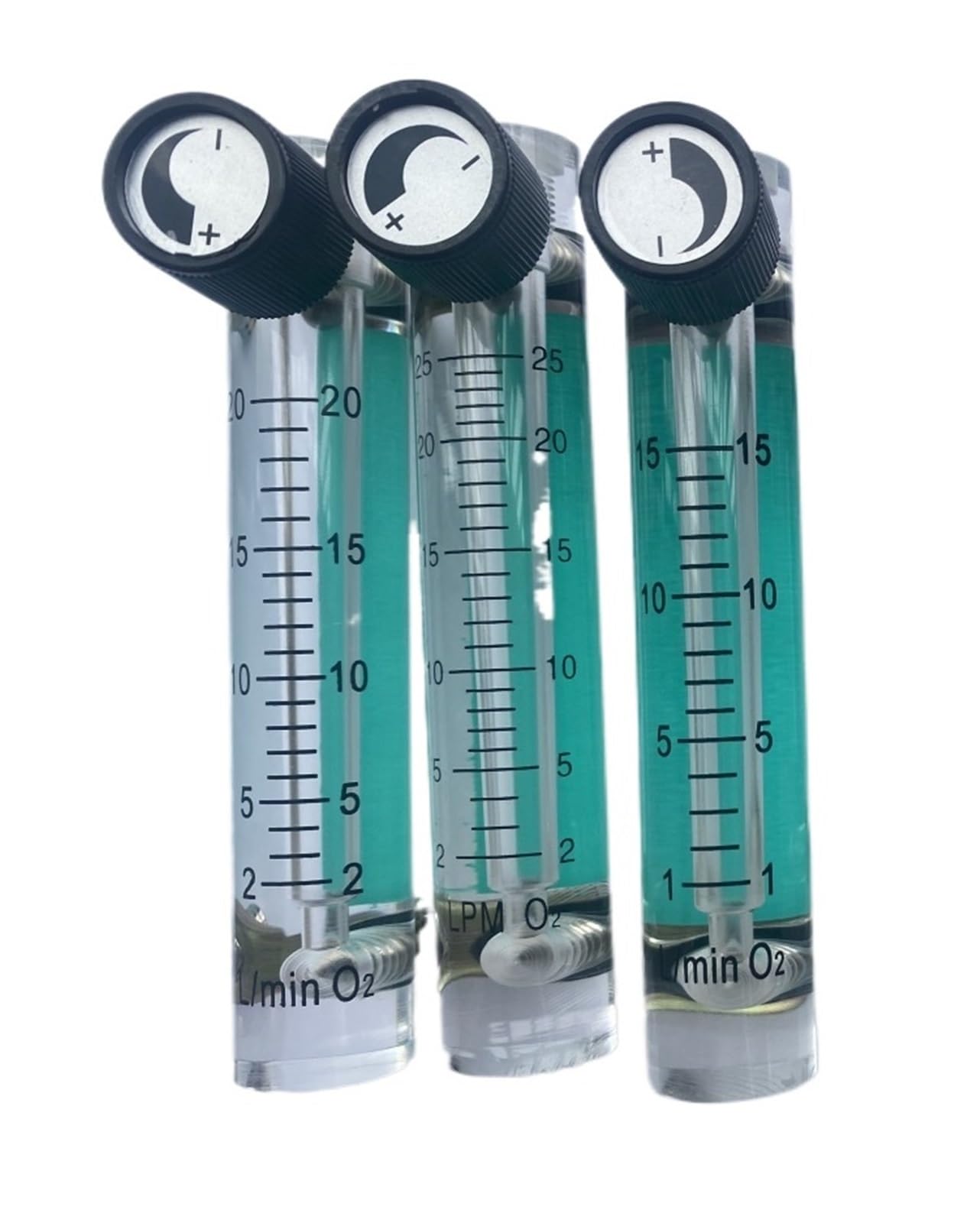 QfUxYYSLD 1 x Flow Meter, Flow Indicator, O2 Flow Device, Switch(2-25L per Min 116mm)