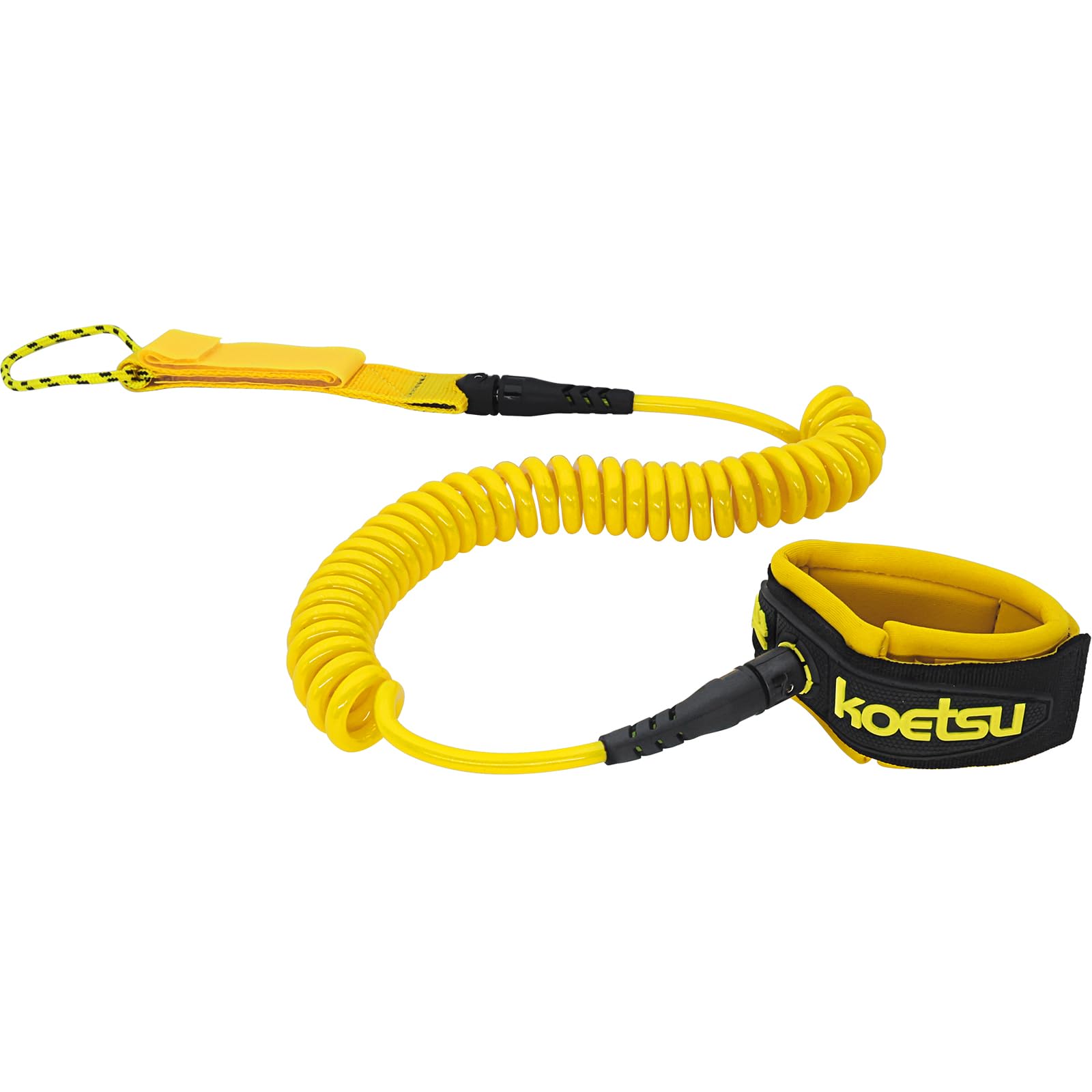 KOETSU Premium Paddle Board Leash - 10ft SUP Ankle Safety Rope, 7mm Thick Surfboard Leash for Longboard, Stand Up Paddle Board Accessories, SUP