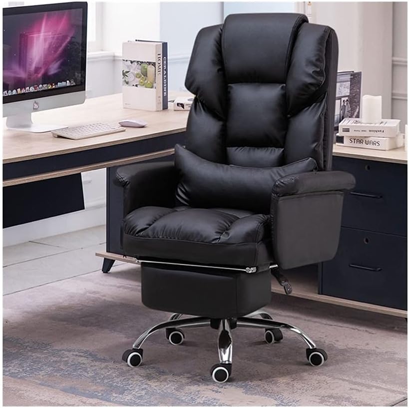 Office Chair Ergonomic Desk Chair PU Leather Computer Chair