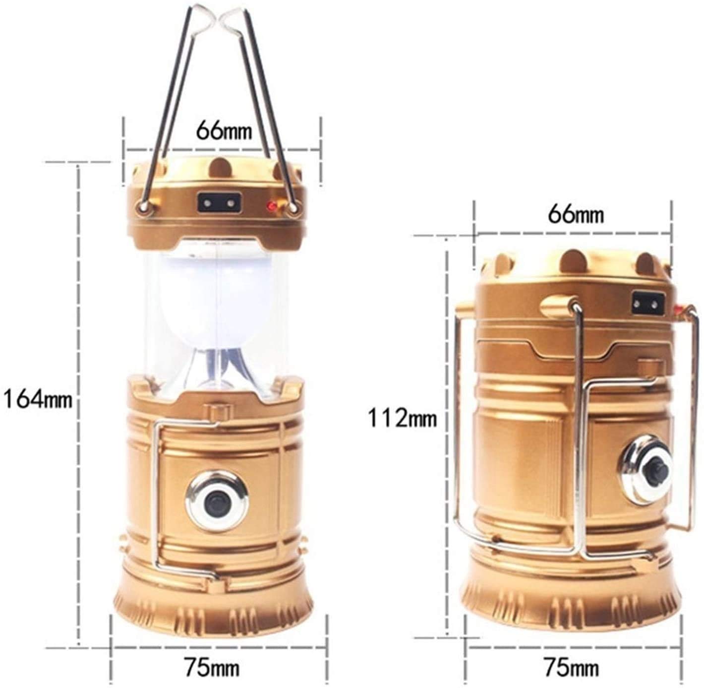 KANBUN Linternas LED para Acampar ADITAM, Luces para Acampar alimentadas por batería o con Carga USB, Linterna para Exteriores, Adecuada para Acampar, IR de excursión Quality Goods
