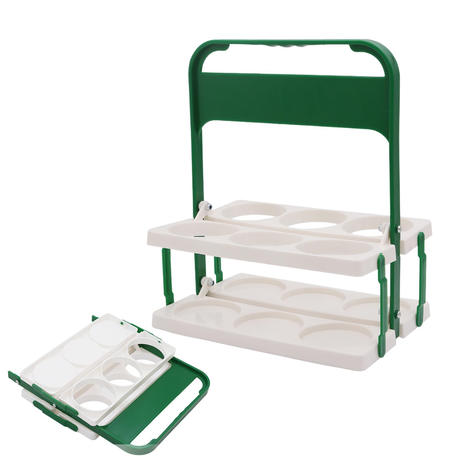 MRKU Caja de Almacenamiento Tipo Cesta para Botellas de Cerveza de Cocina, Organizador de Bebidas Colorido, Organizador de Cerveza de Colores Plegable y Variado.