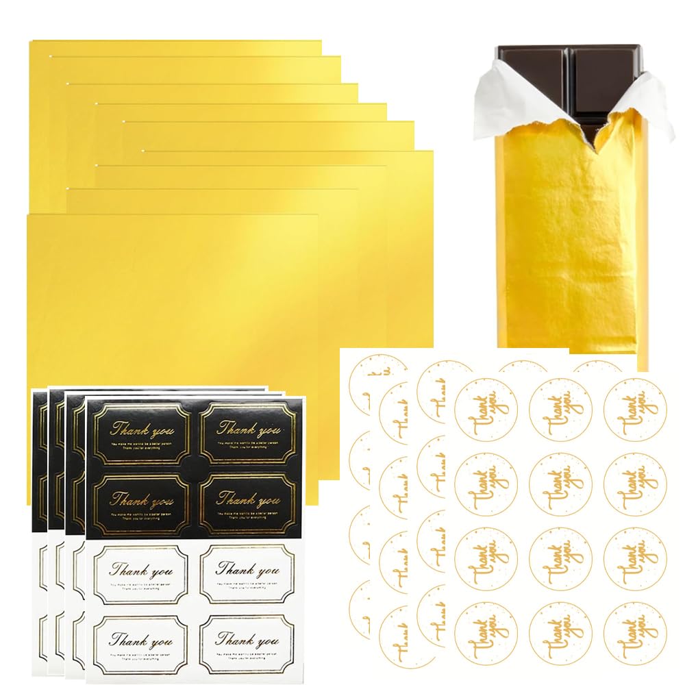 Timxzylphor 100Pcs Large Wrappers Packaging with 140Pcs Exquisite Stickers for DIY Crafts Home Kitchen Food Fruit Party Gifts Wrapping Supplies