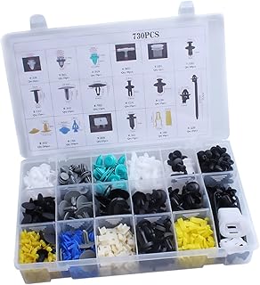 Mikinona 730 Peças De Rebites De Plástico Para Reparo De Para-Choques Clipes De Carro Para Acessórios De Carro Fixação De Para-Choques De Carro Fixadores De Para-Choques De Carro