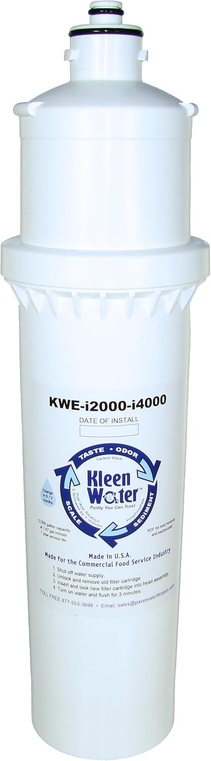 KleenWater A-KWE- 5M-KDF-P-2CB5-S Water Filter, Compatible Replacement for Everpure 2CB5-S EV9617-22