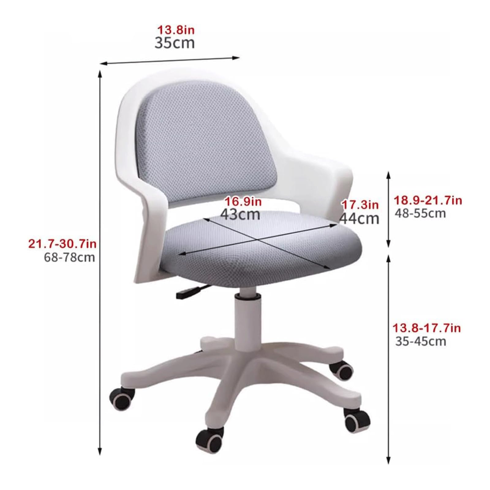 Draaibare bureaustoel Lift Verstelbare hoogte Bureaustoel Comfort rugleuning Directiestoel Ergonomische computerstoel met wielen