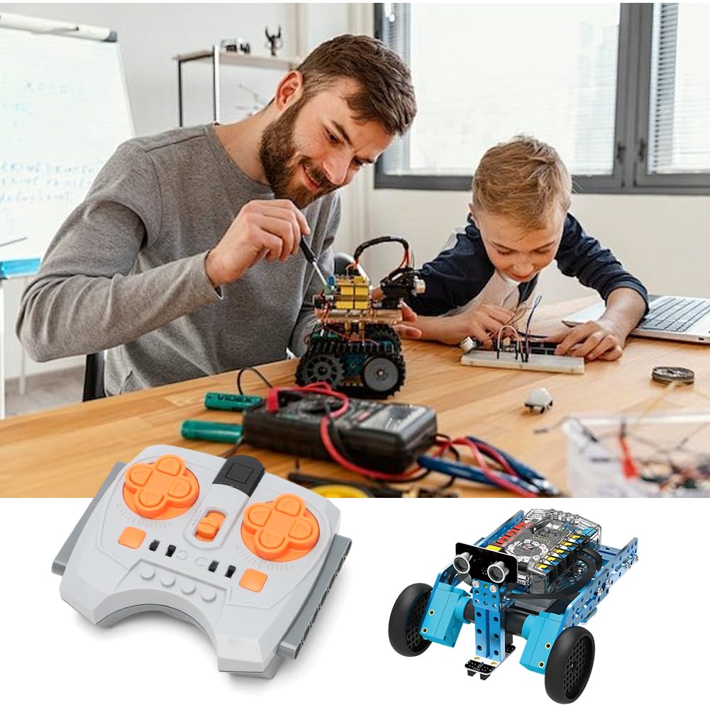 LOMUG Power Functions Kit de moteurs avec moteur, télécommande, boîtier de batterie, moteur M/L, câble d'extension compatible avec de nombreux modèles