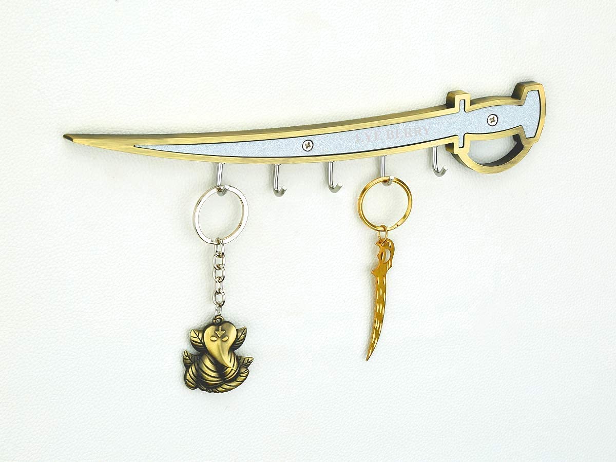 EYE BERRY BASI SALES WITH MISCELLANEOUS DEVICE Zinc Antique Finish Sword Style Key Stand Key Holder for Home & Office