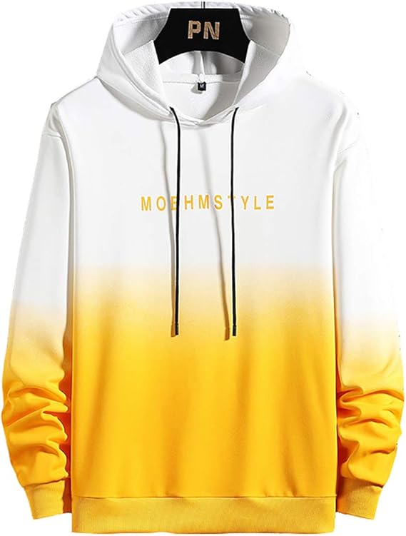 Amazon Co Jp パーカー メンズ グラデーション 秋服 メンズ 長袖 おしゃれ トップス トレーナー ゆったり フード 付き プルオーバー カジュアル おおきいサイズ 人気 春秋服 服 ファッション小物