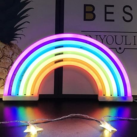 Girls Rainbow Night Light for Kids Gift