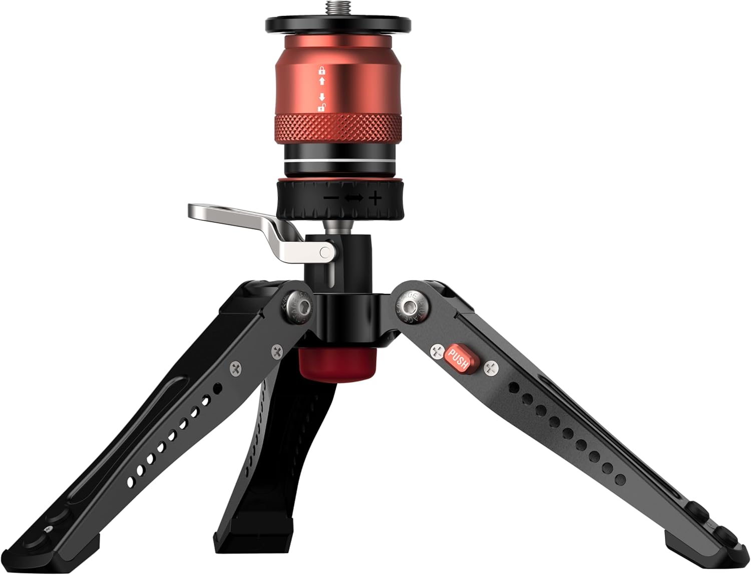 IFOOTAGE Cobra 3 Base-P,Portable Tabletop Mini Tripod Mount with Pedal Locking Control,Quick Release Platform,Max Load 17.6 lbs