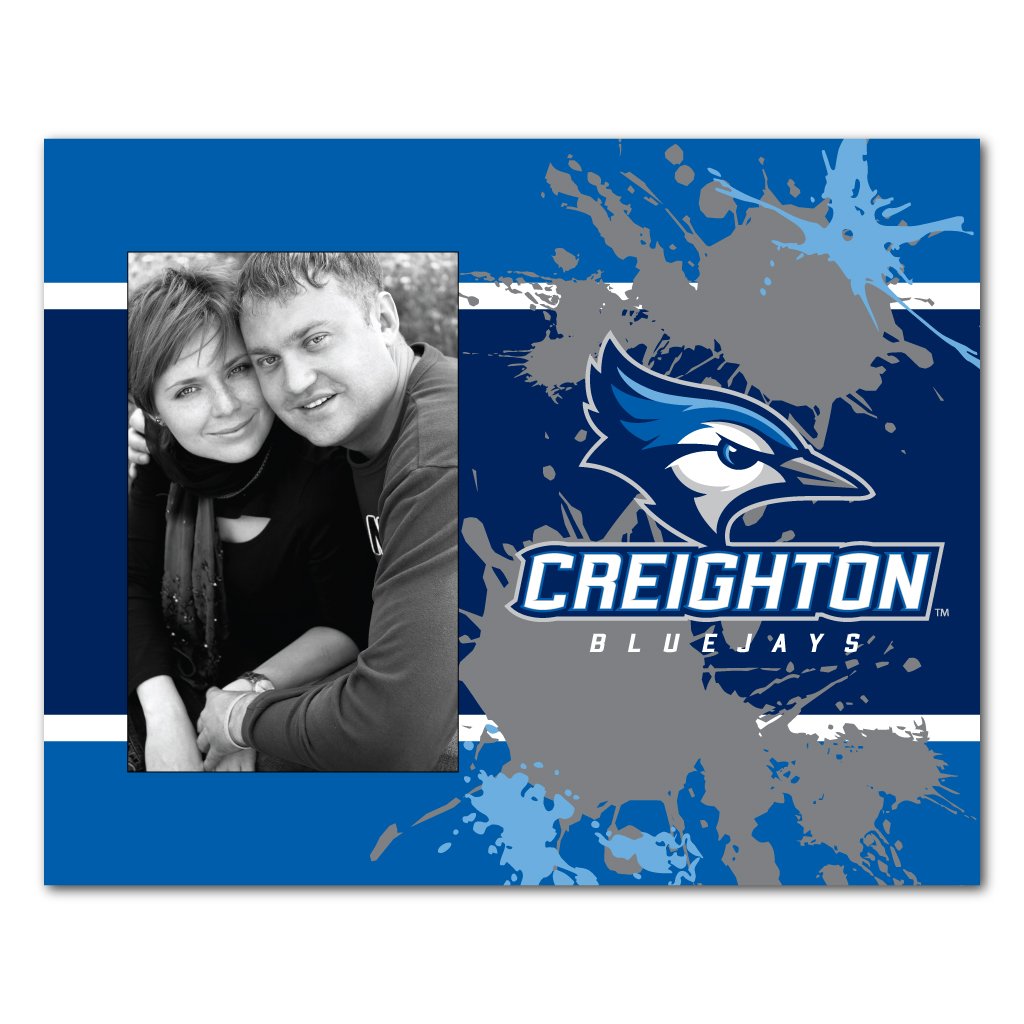VictoryStore Gift Frame - Creighton University Picture Frame - Paint Splatter Design