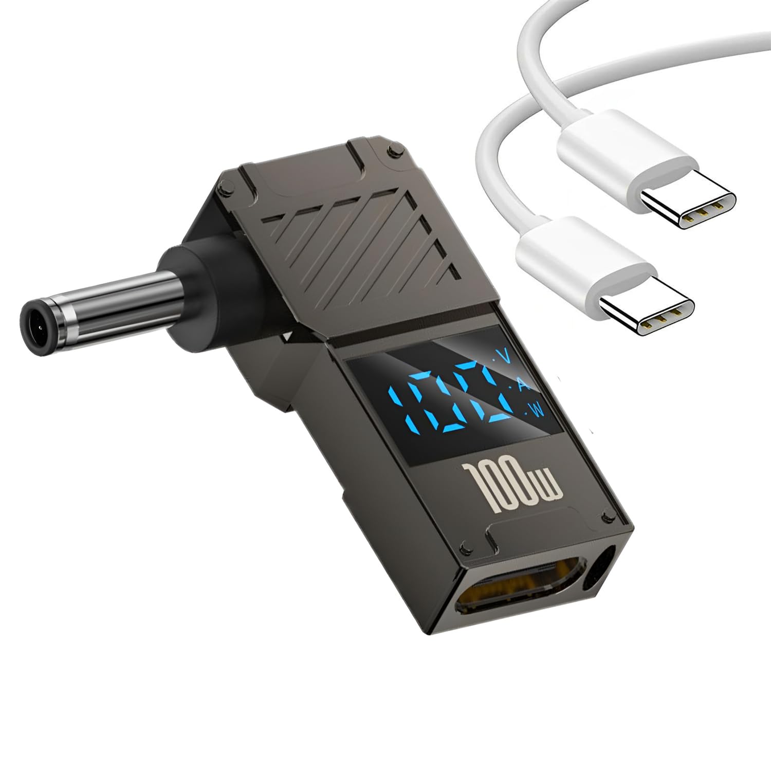 100W PD Power Charger Connector Tip (4.5 X 3.0mm Dell Small Head) with 100W/5A USB C Cable (1.5M)