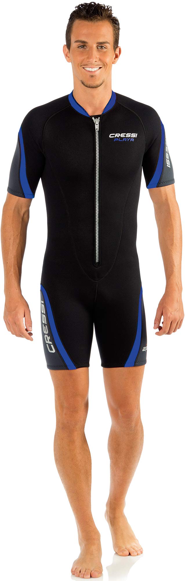 Cressi Shorty Men's Wetsuit for Scuba Diving, Snorkeling, Windsurfing - 2.5mm Neoprene | Playa Flex