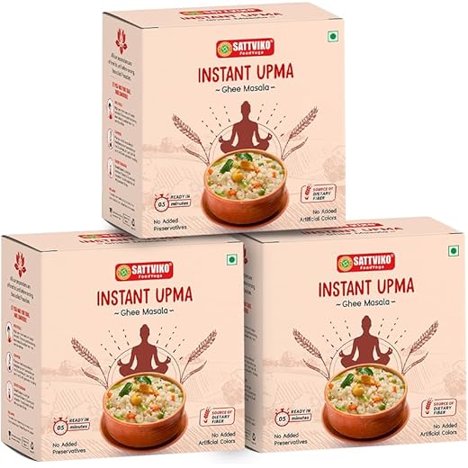 Sattviko Upma Boost - Pack of 3 40g