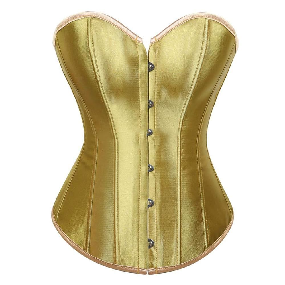 Amazon.com: Bodyshaper Satin Corsets And Bustiers Top Sexy