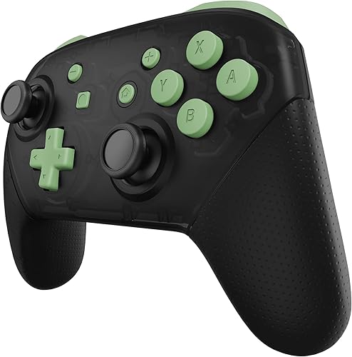 Miniatura 8 de eXtremeRate Matcha Green Repair ABXY D-pad ZR ZL L R Teclas para Nintendo Switch Pro, juego completo de botones de repuesto con herramientas para