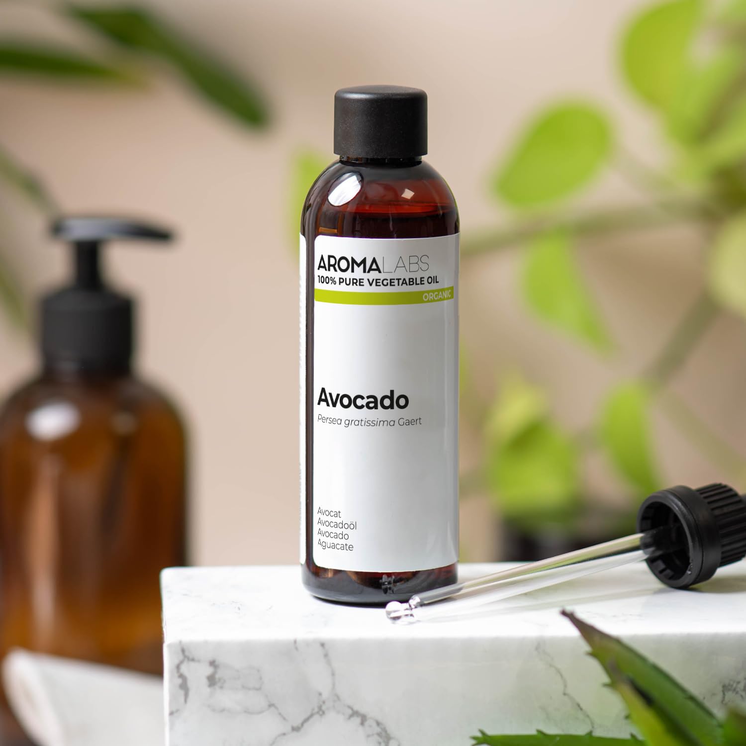 Aceite de Aguacate BIO 100 mL Aceite Vegetal Virgen Certificado AB Aroma Labs