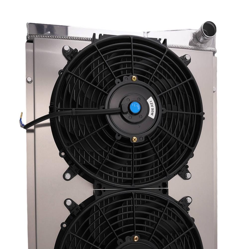 3 Row Aluminum Radiator Fan Shroud Relay Kit Compatible with S10 S10 Blazer 1982 2002