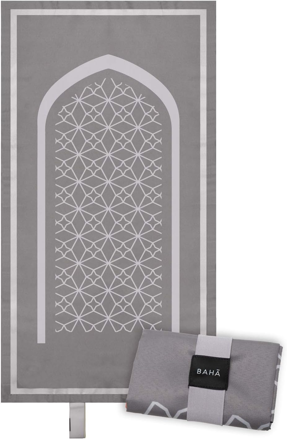 Portable Travel Mat | Foldable Muslim Prayer Mat (Slate Gray)