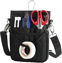 Multi-functional Waist Pouch, Nurse Pouch, Waist Bag, 3-Way Shoulder, Gusset, Stationery, Tool Bag, Work, Work, Work, Nursing, Nursing, Office, Belt, Water Repellent, Scratch Resistant, 13 Pockets