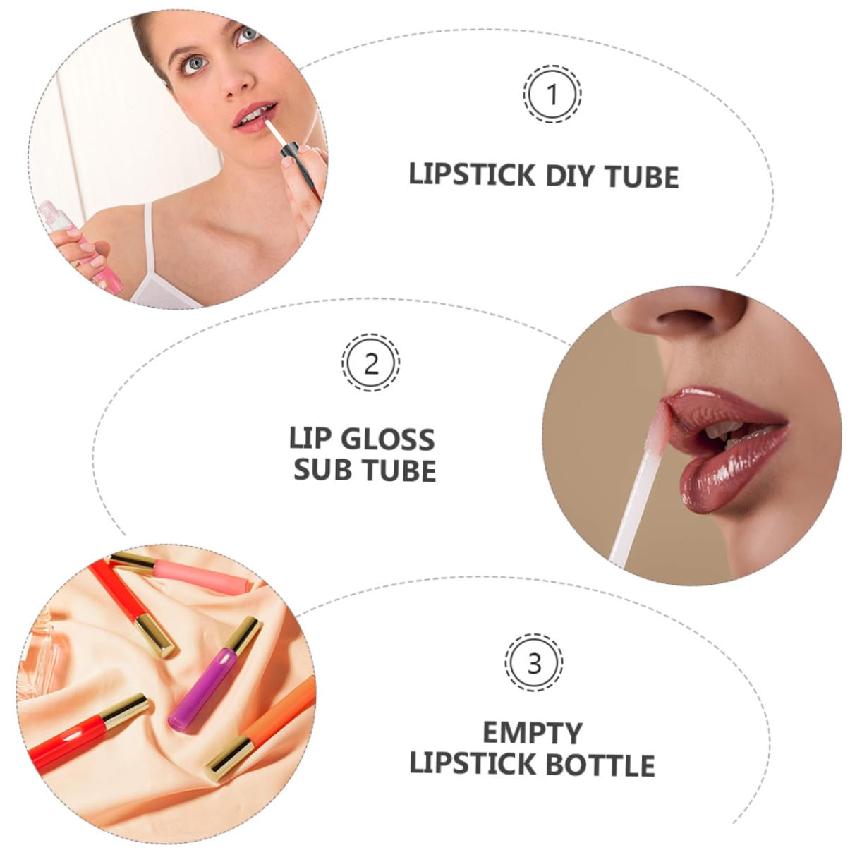 10ml Abs Lipgloss Tube für Selbstgemacht und Reisen