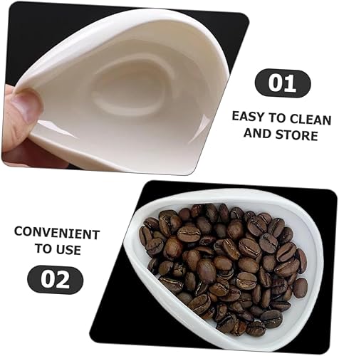 Miniatura 8 de Gogogmee Taza medidora de café molido Placa de frijol reutilizable Bandeja de muestra de grano de café, plato dosificador, placa de almacenamiento