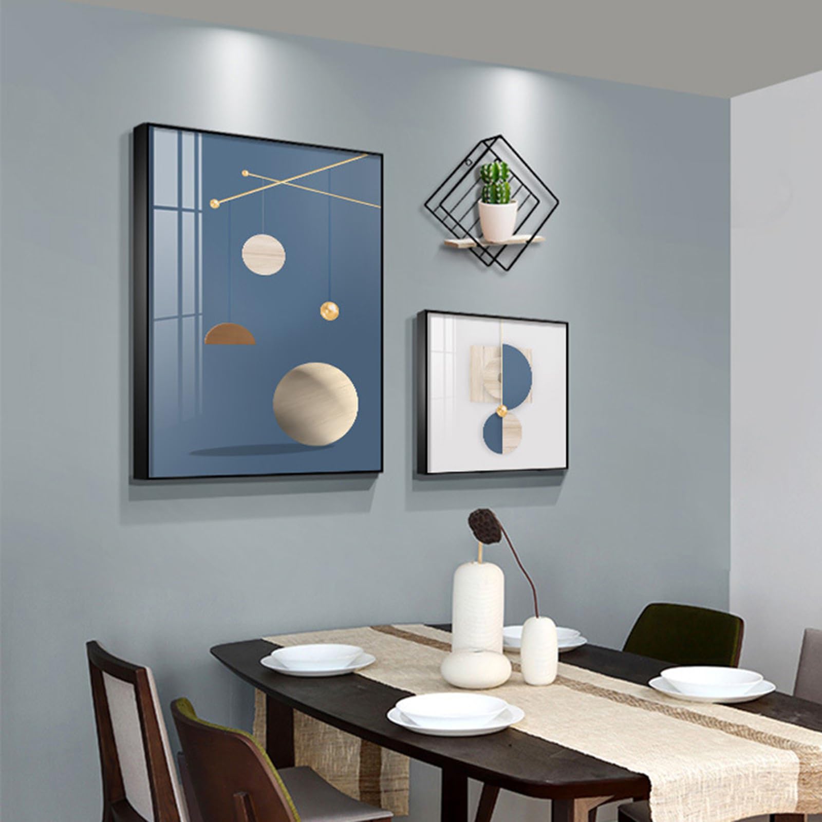 【原画】幾何学アート 額縁付き モダンデザイン 北欧風インテリア 原画】幾何学アート 額縁付き モダンデザイン 北欧風インテリア