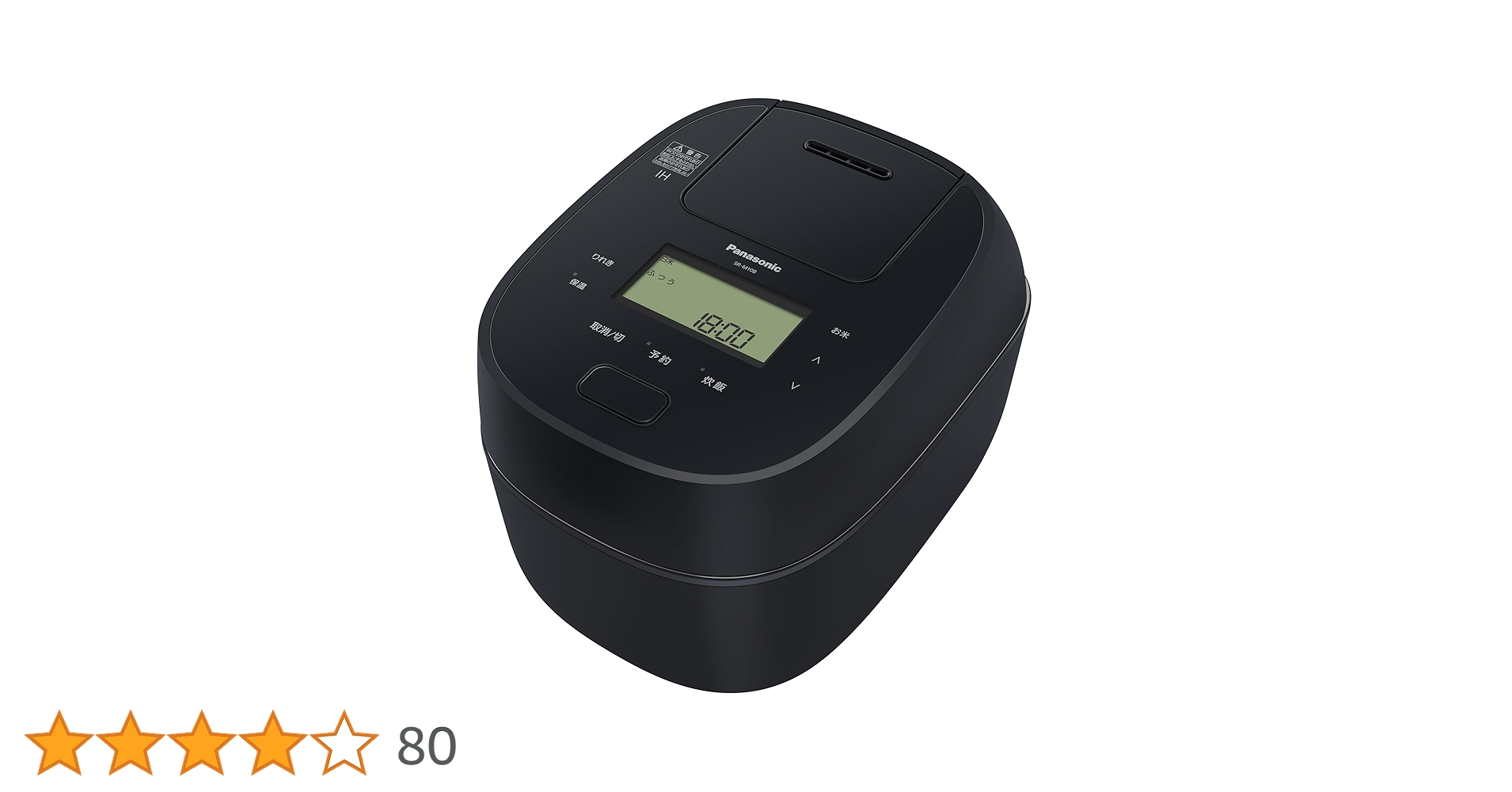 Panasonic IH炊飯器 SR-M10B 1.0L 黒　5.5合炊き Amazon | パナソニック 炊飯器 5.5合 急減圧バルブ おどり炊き 全面