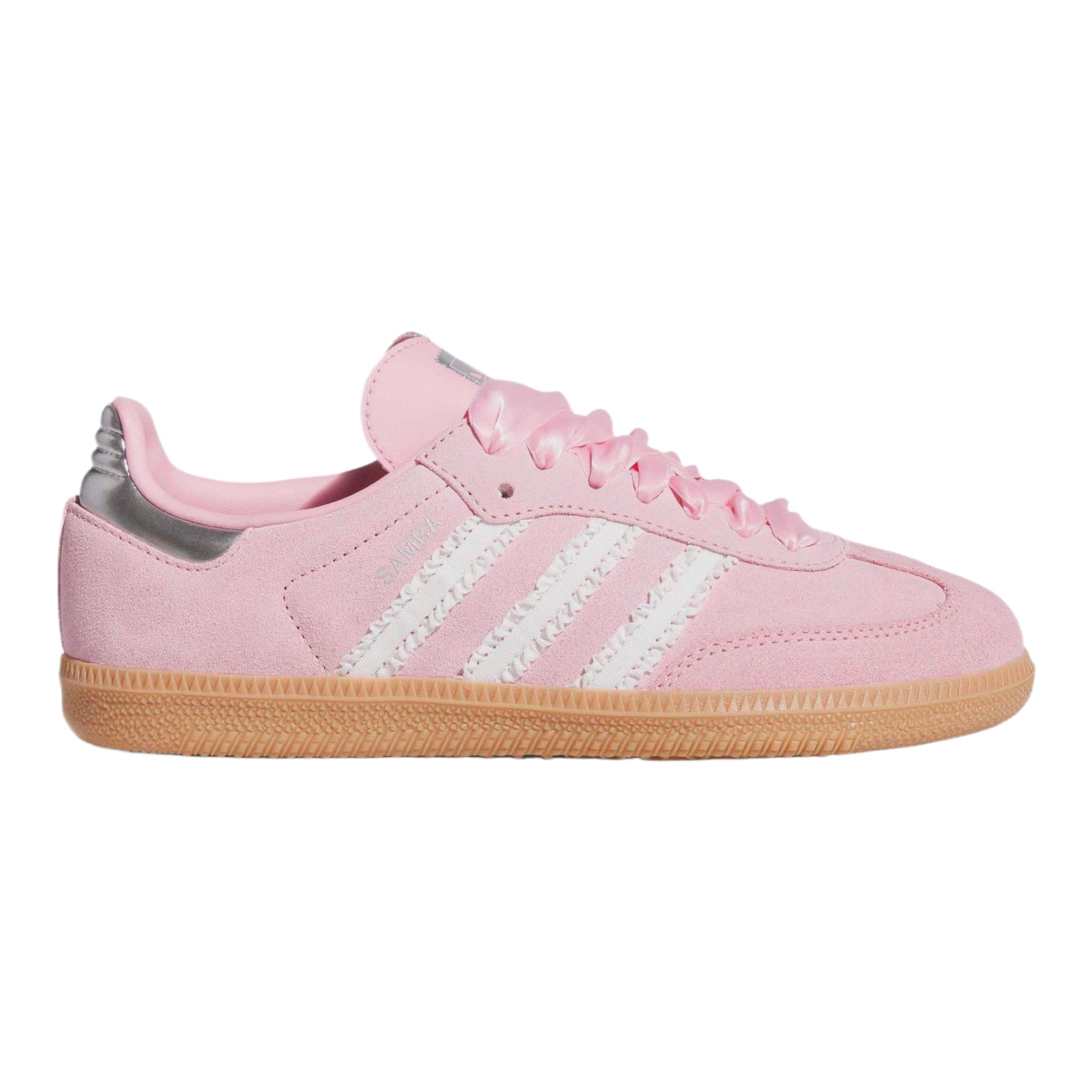 adidas Samba OG Pink Ribbon Grade School Lifestyle Shoes (Pink) 5 Big Kid