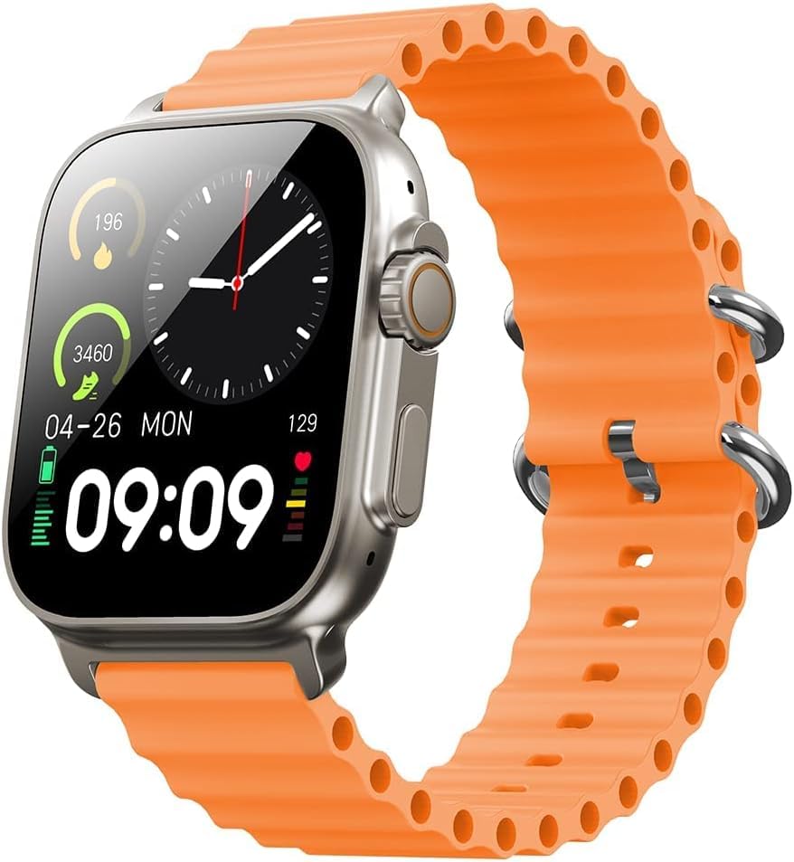 CLASSIC CART CREATIONS T800 Ultra Smart Bluetooth Calling Smart Watch 1.96" (4.9 cm) Touch Display Built-in Game HR & SPO2 Monitoring Fitness & Outdoor Health & Medical Tracker (Orange) (B0DFQ1BY6D) Amazon Price History, Amazon Price Tracker