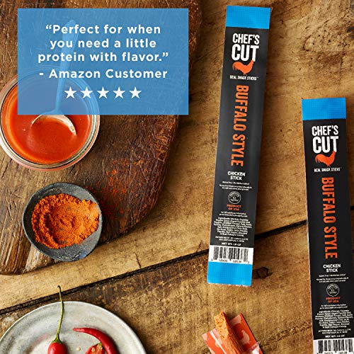 Chef's Cut Real Snack Chicken Buffalo Style Sticks, 1 Ounce (16 Count) #TOP1