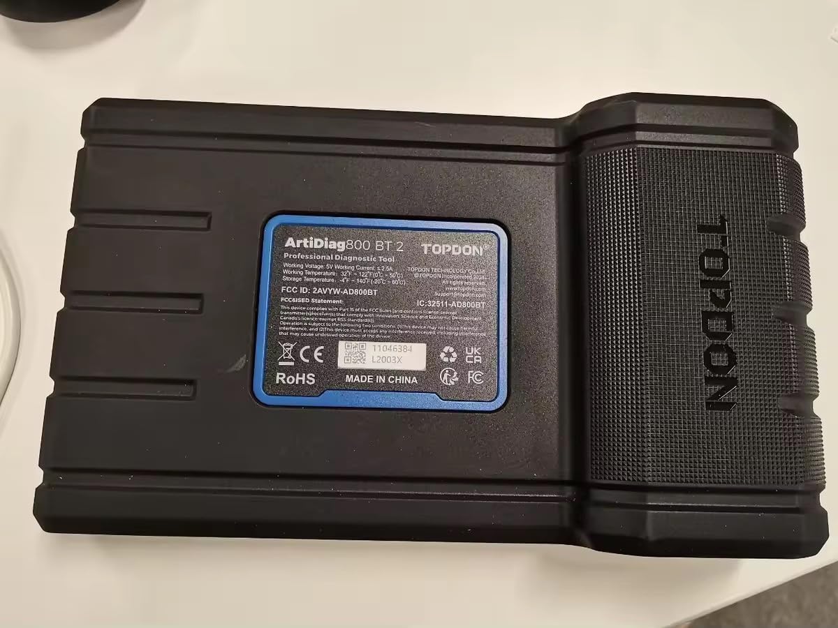 TOPDONOBD2 Scanner Diagnostic Tool, AD800BT Scan Tool (Lifetime Upate) with All Systems & 28 Resets, TPMS/Injector Coding/EPB/BMS/ABS Bleeing/AutoVIN/Throttle/IMMO/ABS