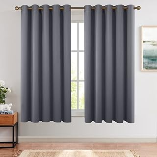 Best Dreamcity Blackout Curtain Window Curtain Panels Gray Blackout Curtain Patio Door Curtain for Sliding Door Curtain Panel