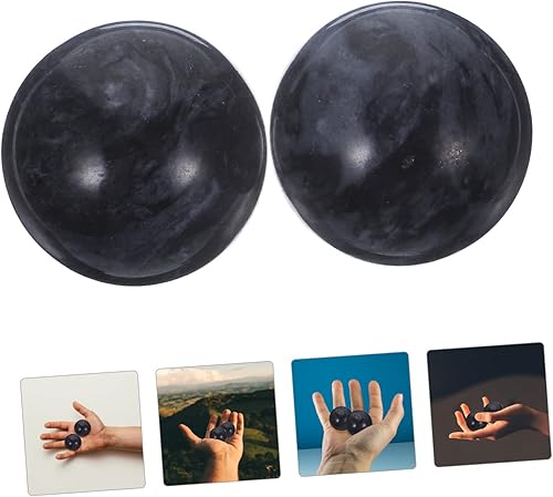 Miniatura 9 de Beavorty Herramientas de mano Sec JuguetesMujeres 2 Unids Ejercicio Chino Baoding Bolas Jade Masaje Bolas Masaje Mano Bolas de Estrés de Mano