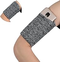 Vista 9 de Brazalete pequeño para llaves de teléfono celular, auriculares, bolsillo oculto, correa para muñeca, cartera, funda para iPhone Samsung Galaxy