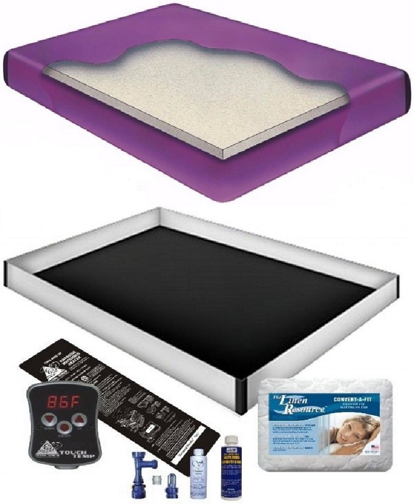 Boyd's 60% WAVELESS WATERBED Mattress/Liner/Digital Heater/PAD/Fill Drain/Conditioner KIT (Super Single 48x84 Tranq1P4)