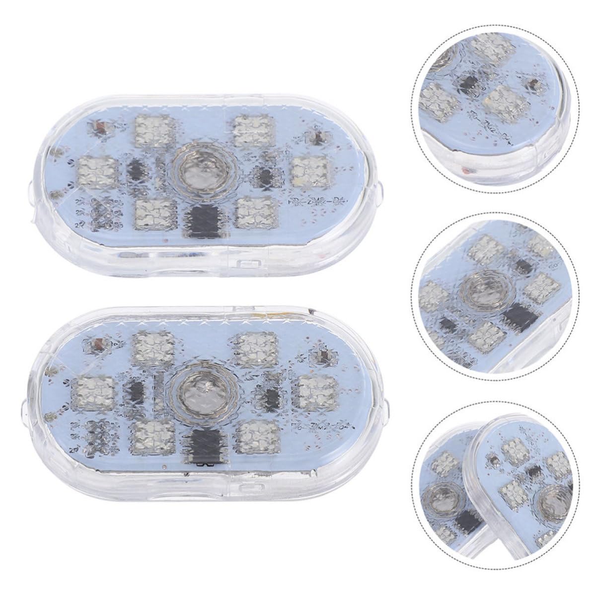 STOBAZA 4 Pares Lámpara de Ambiente para Coche Sensor Táctil USB 150mah