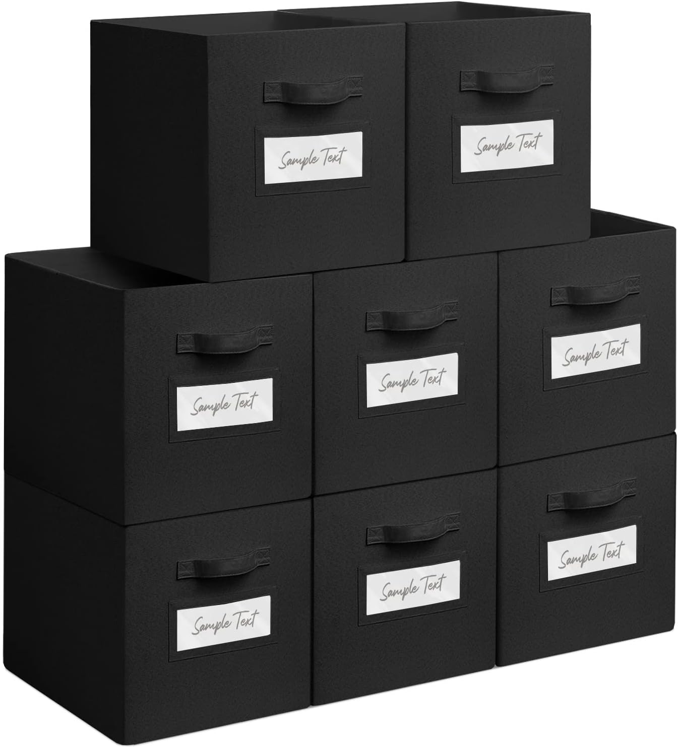 Posprica 13x13 Cube Storage Bins 8 pack, Collapsible