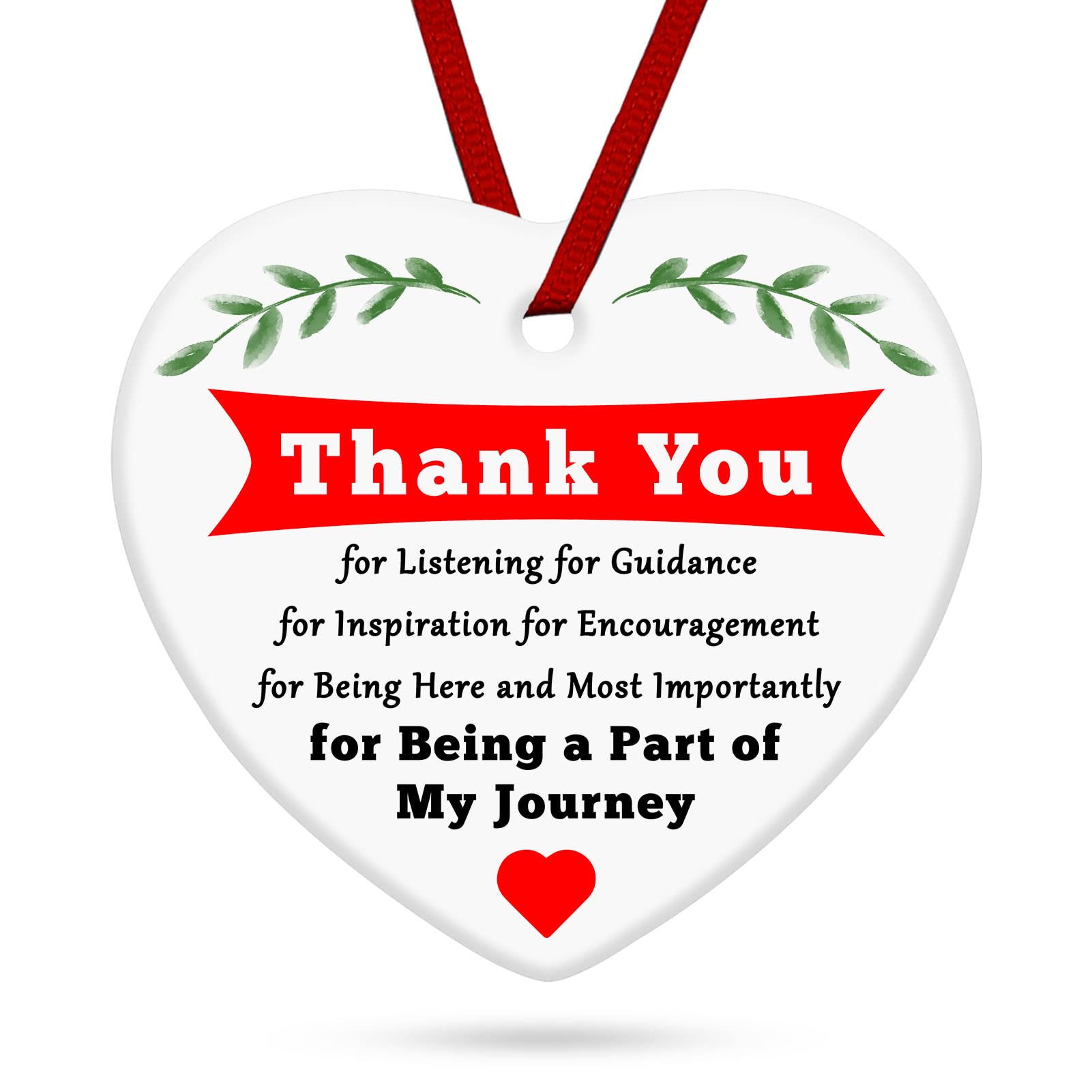 Amazon.com: Thank You Gifts For Best Friends Ornament Keepsake Sign Thank  You For Being A Part Of My Journey Appreciation Gift For School Counselor  Mentor Leader Christmas Birthday Gifts For Friends Sister :