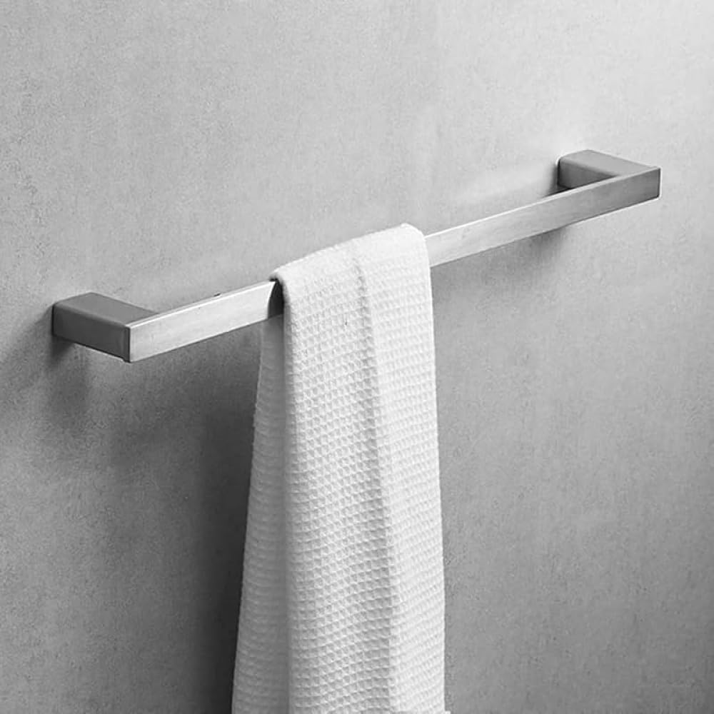 Wall Mounted Stainless Steel Towel Bar Bathroom Lavatory Kitchen Multi-Purpose Towel Rack with Single Bath Towel Rail Wall Mounted Towel Hanger