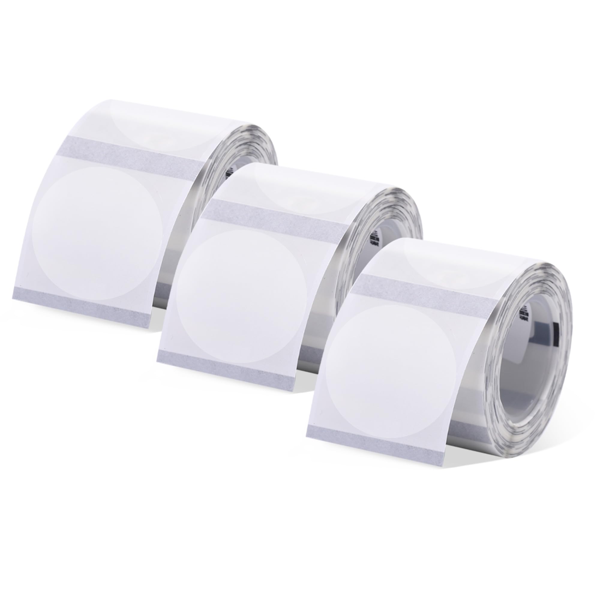 3 Rolls of Thermal Label Paper,Compatible with P50/M110/M221/M220/M120 Portable Label Machines (3 Rolls(50x50mm)-Clear)