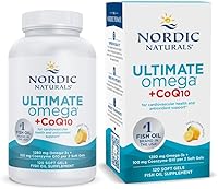 Vista 1 de Nordic Naturals Ultimate Omega + CoQ10, sabor a limón - 120 cápsulas blandas - 1280 mg Omega-3 + 100 mg CoQ10 - Salud del corazón, energía celular