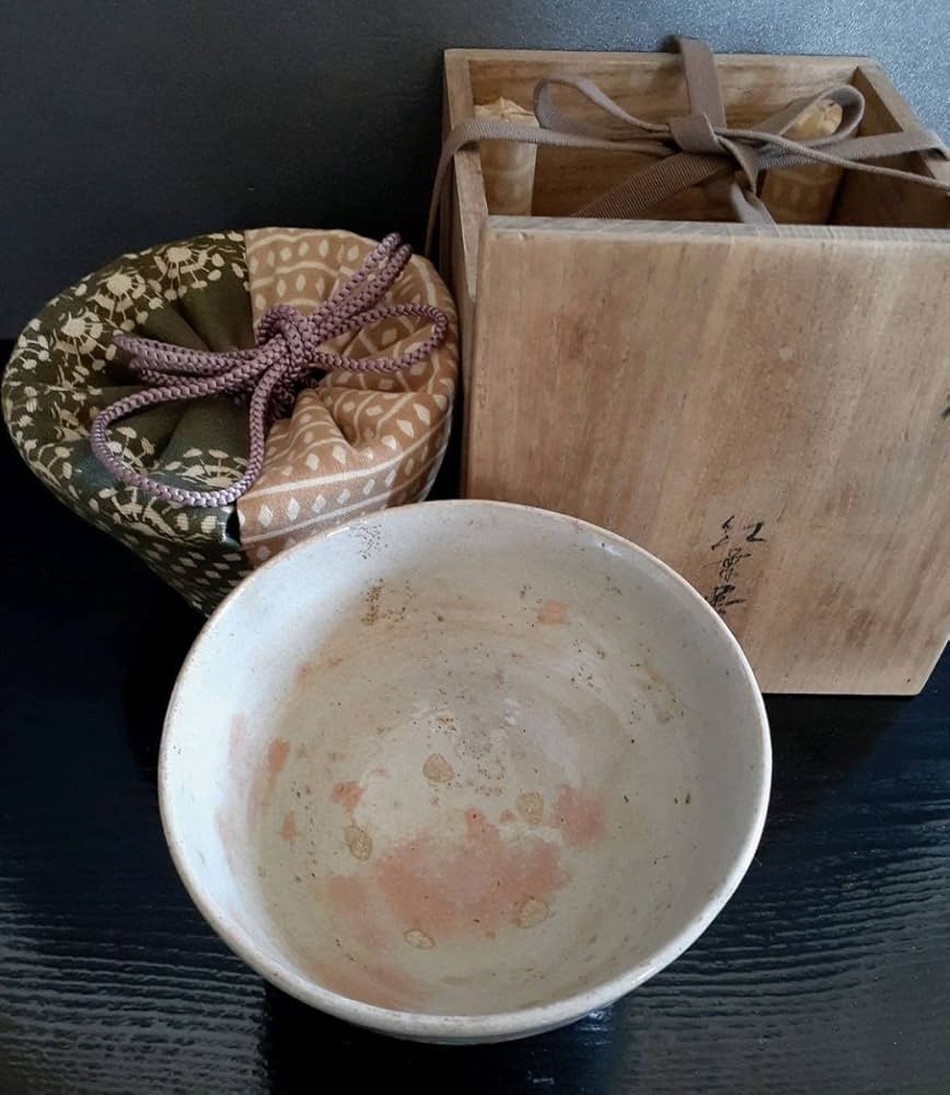 茶道具紅葉呉器茶碗 聞慶窯 千漢鳳作 紅葉呉器 茶道具