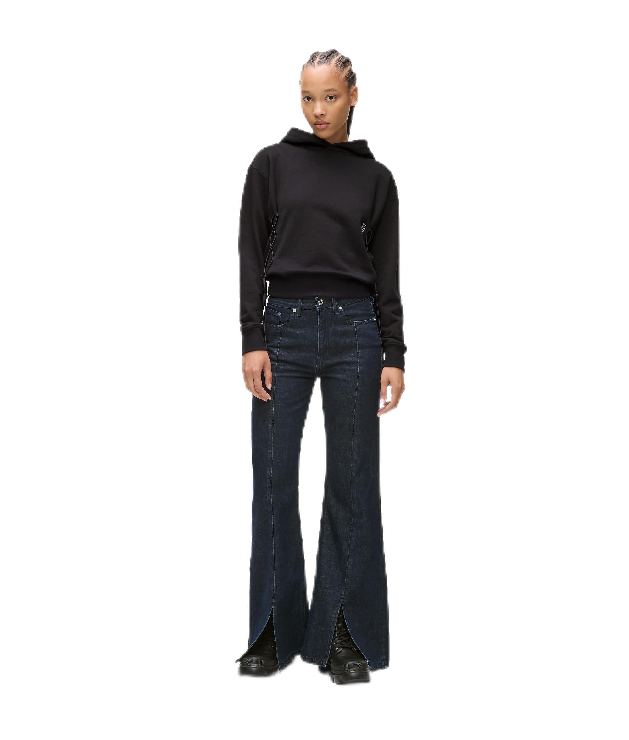 Karl Lagerfeld Jeans, Damen, High Rise Flared Denim Mit Schlitz, Ausgestelltes Bein