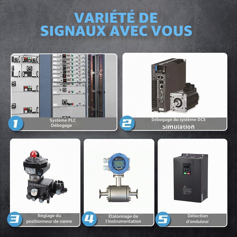 Générateur de signal, SG-003A 4-20MA HD TFT Couleur LCD Générateur de Signal Source Tension Courant Analogique Processus Calibrateur pour PWM Sortie