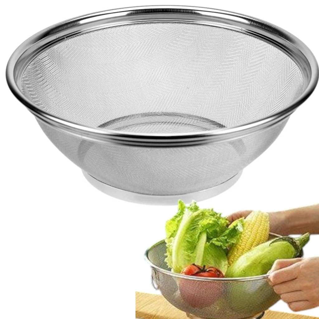 Escorredor de arroz alimentos inox multiuso; Peneira de lavagem Multiuso; Utensílio