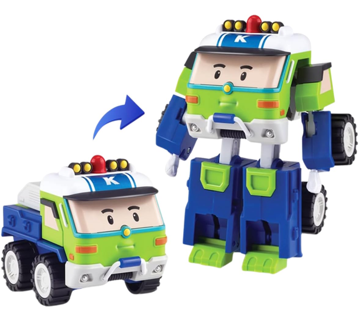 Silverlit – Robocar Poli – Keaton – Figura Veicolo trasformabile 2 in 1 – Robot articolato – 10 cm – dai 3 Anni